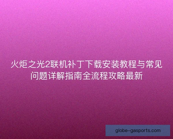 火炬之光2联机补丁下载安装教程与常见问题详解指南全流程攻略最新